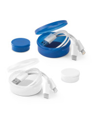 EMMY. Cabo USB com conetor 3 em 1