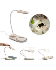 OZZEL. Candeeiro de mesa com carregador wireless (Fast, 15W)