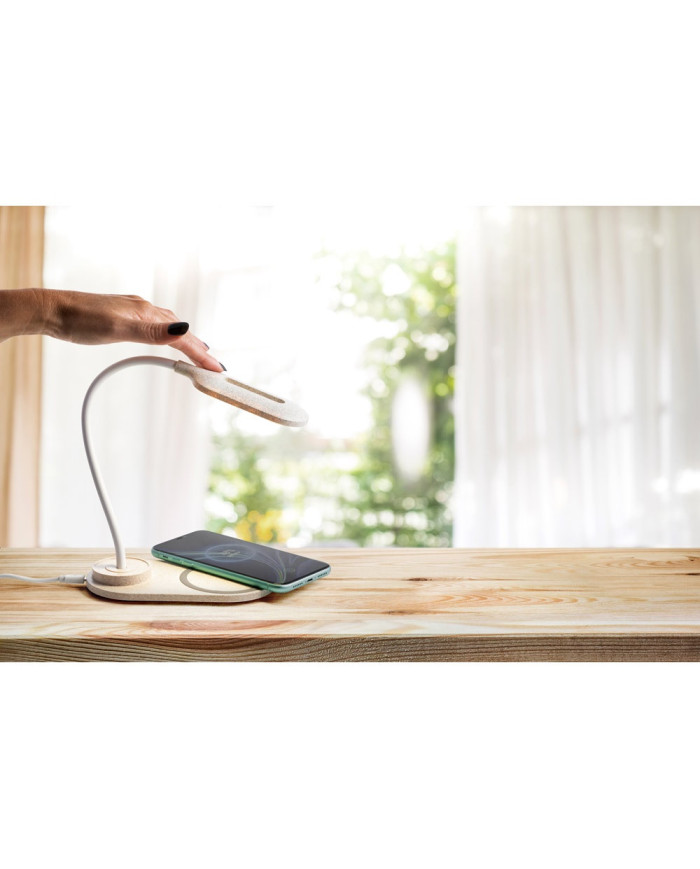 OZZEL. Candeeiro de mesa com carregador wireless (Fast, 15W)