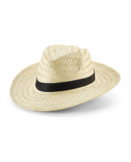 EDWARD POLI. Chapéu de palha natural