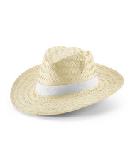 EDWARD POLI. Chapéu de palha natural