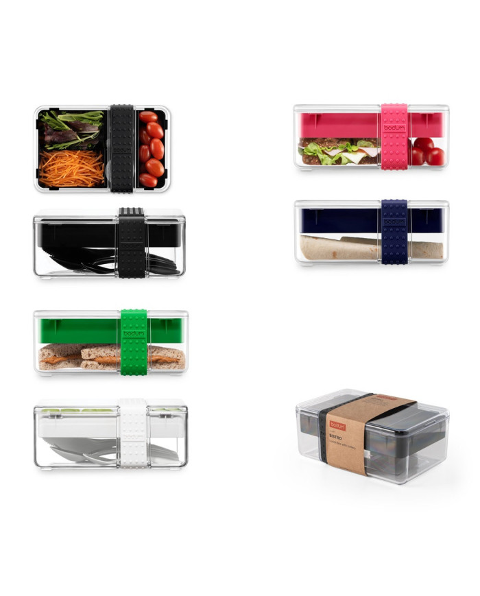 BISTRO LUNCH BOX. Lancheira em plástico e silicone