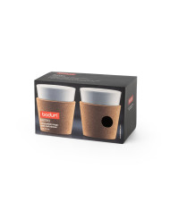 BISTRO 170. Conjunto de 2 canecas em porcelana 170ml