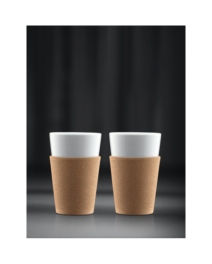 BISTRO 600. Conjunto de 2 canecas em porcelana 600ml