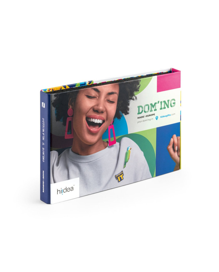 PIN & DOMING SHOWCASE. Mostruário 2 em 1 de Pins e Domings