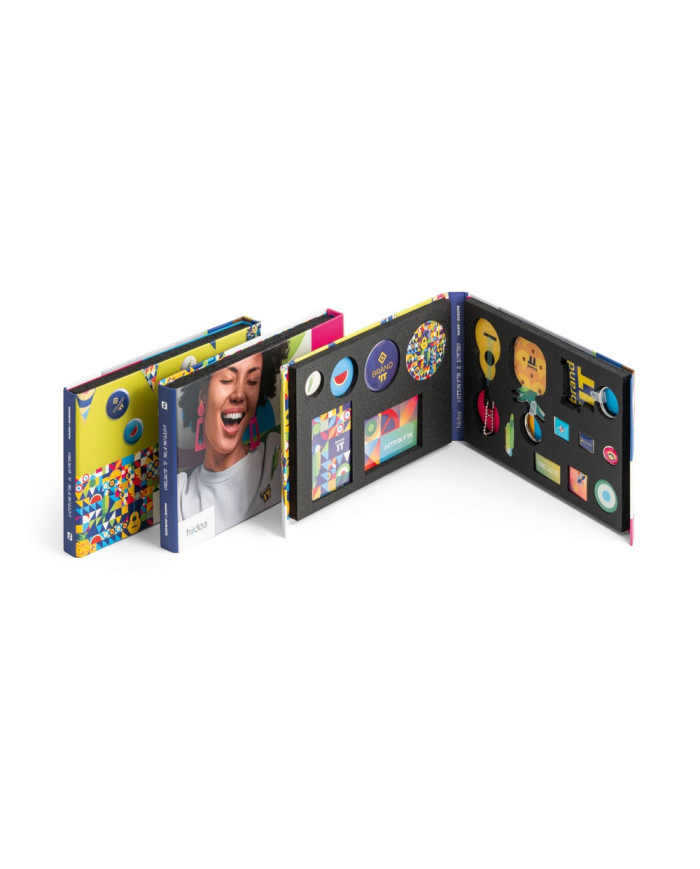 PIN & DOMING SHOWCASE. Mostruário 2 em 1 de Pins e Domings