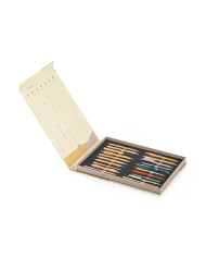 ORGANIC WRITING SHOWCASE. Mostruário com 20 esferográficas ECOlogic