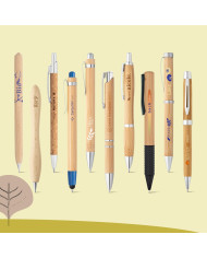 ORGANIC WRITING SHOWCASE. Mostruário com 20 esferográficas ECOlogic