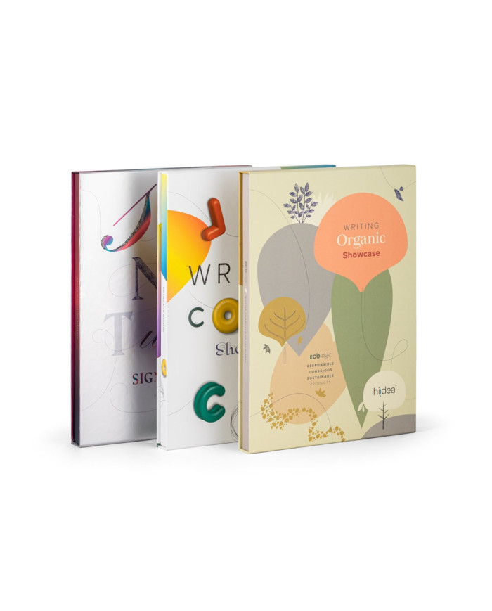 ORGANIC WRITING SHOWCASE. Mostruário com 20 esferográficas ECOlogic