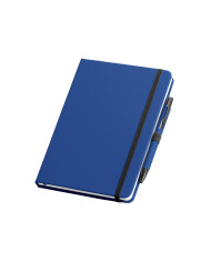 SHAW. Conjunto esferográfica e bloco de notas A5