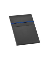 SHAW. Conjunto esferográfica e bloco de notas A5