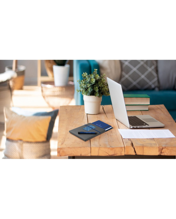 SHAW. Conjunto esferográfica e bloco de notas A5