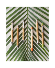 GREENY. Conjunto de esferográfica e lapiseira em bambu