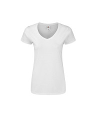 T-Shirt Mulher Branca Iconic V-Neck
