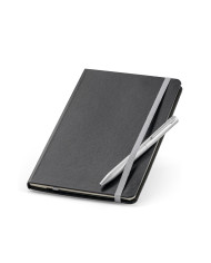 MORAES. Conjunto esferográfica e bloco de notas A5