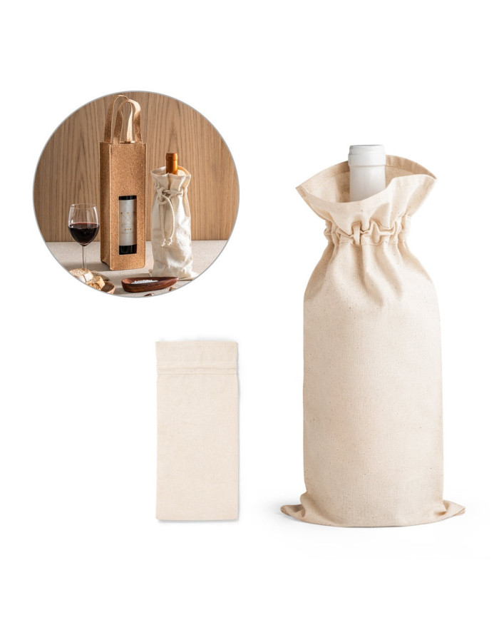 JEROME. Saco para garrafa 100% algodão