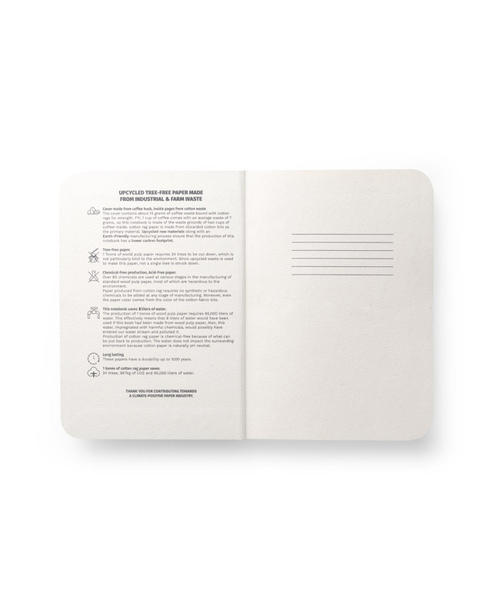 COFFEEPAD SEMI-RIGID. Bloco de notas A5