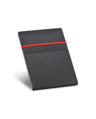 SHAW. Conjunto esferográfica e bloco de notas A5